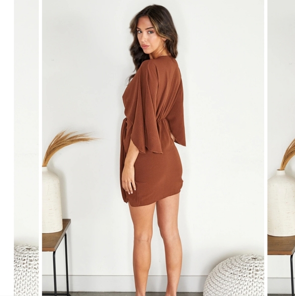 Tied Front Mini Dress - Picture 3 of 4